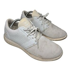 Travis Mathew Cuater The Moneymaker Golf Sneaker Grey Pinstripe 10.5